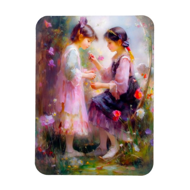 Morning in a Garden  Magnet (Vertical)