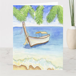 Morning in Bali Watercolor Card