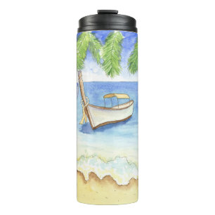 Morning in Bali Watercolor Thermal Tumbler