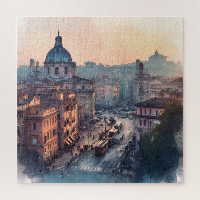 Morning in Rome Jigsaw Puzzle (Vertical)