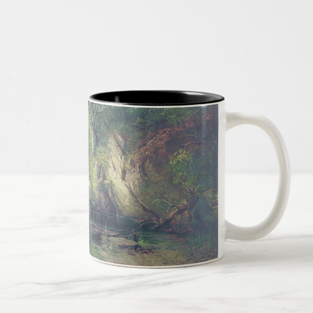 Morning in the Adirondacks Two-Tone Coffee Mug (Right)