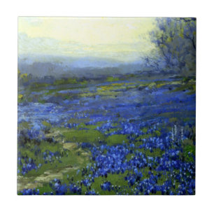 Morning in the Bluebonnets Tile