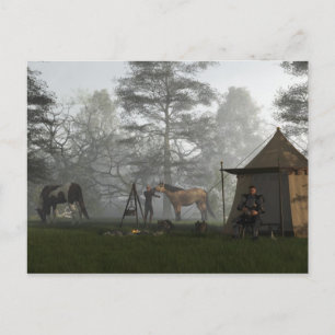 Morning in the Knights Camp Postcard
