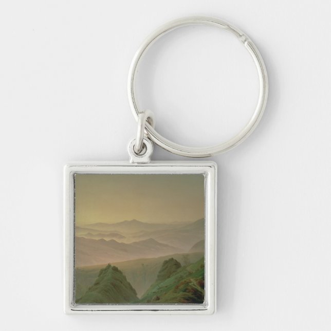 Morning in the Mountains Keychain (Front)