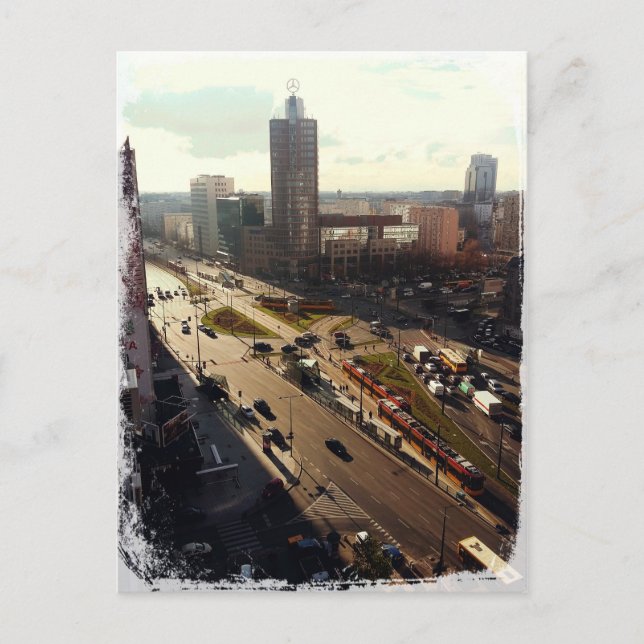 Morning in Warsaw Postcard (Front)