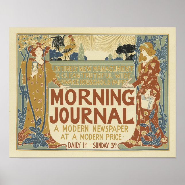 Morning Journal A Modern Newspaper Poster (Front)