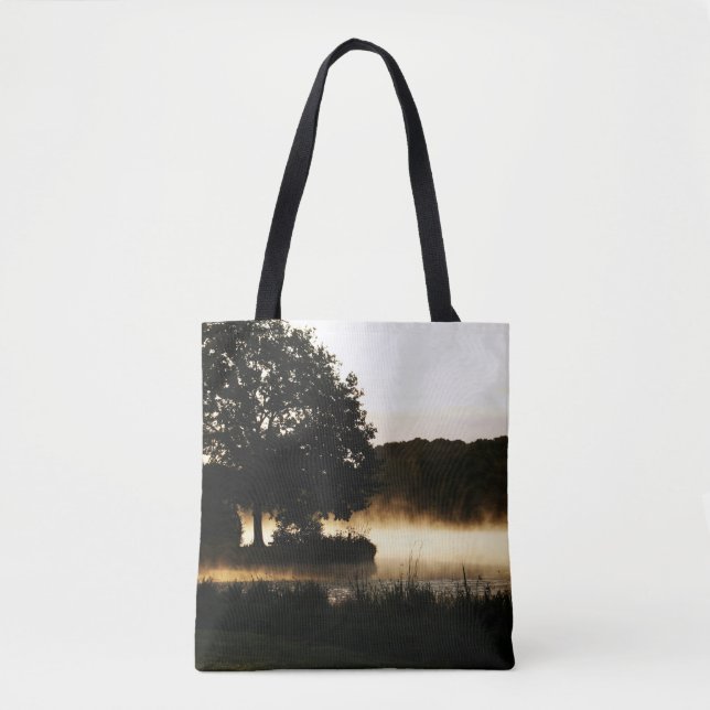 Morning Lake Scene stcnm Tote Bag (Front)
