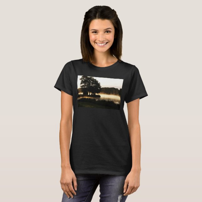 Morning Lake Scene wccna T-Shirt (Front Full)