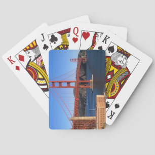Morning light bathes the Golden Gate Bridge Playing Cards