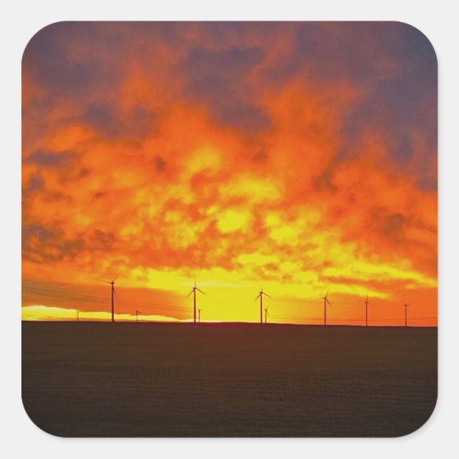 Morning Light Square Sticker (Front)