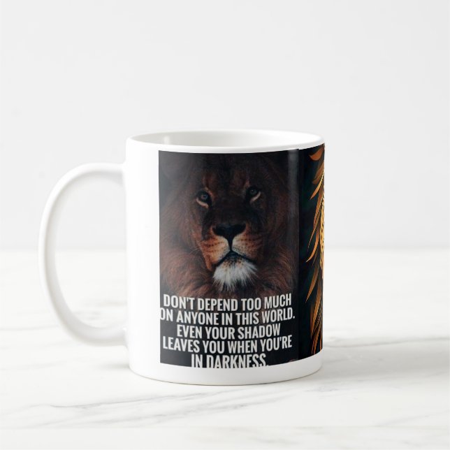 Morning lion coffee mug (Left)