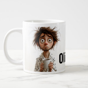 Morning Madness: Coffee First, Questions Later Large Coffee Mug