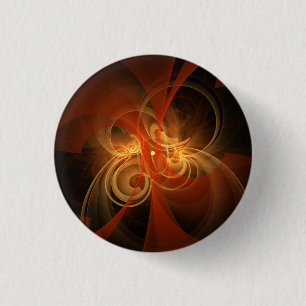 Morning Magic Abstract Art Button (round)