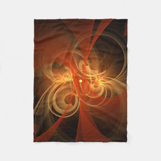 Morning Magic Abstract Art Fleece Blanket (Front)