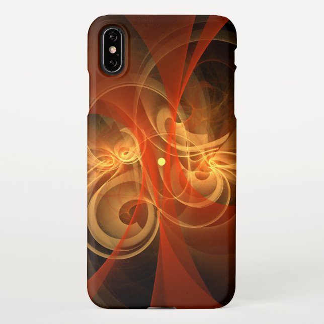 Morning Magic Abstract Art Glossy iPhone Case (Back)