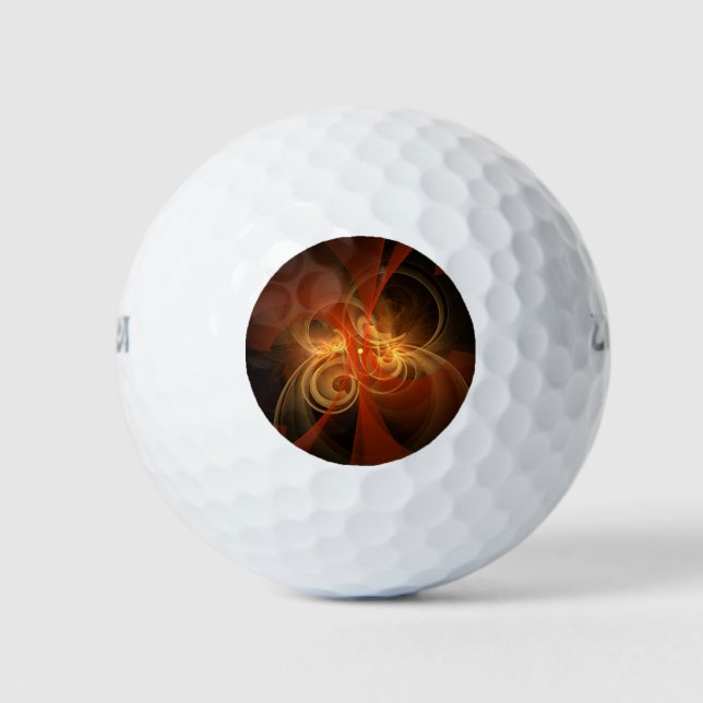 Morning Magic Abstract Art Golf Balls (Front)