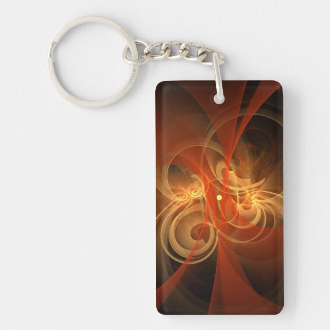 Morning Magic Abstract Art Keychain (Front)