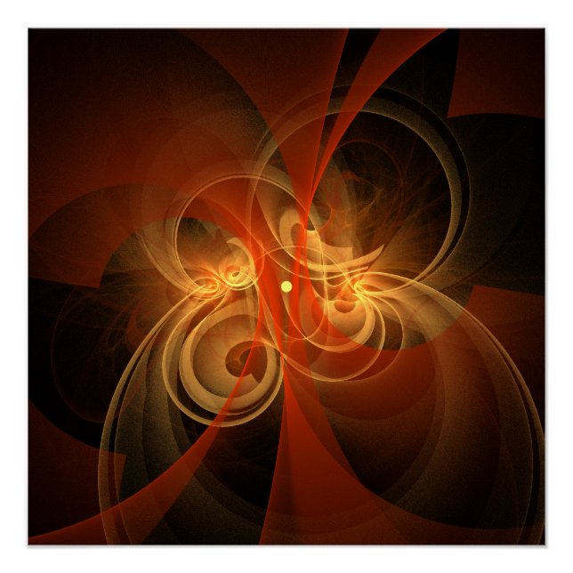 Morning Magic Abstract Art Poster (Front)
