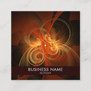 Morning Magic Abstract Art Professional Square Business Card