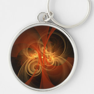 Morning Magic Abstract Art Small Keychain