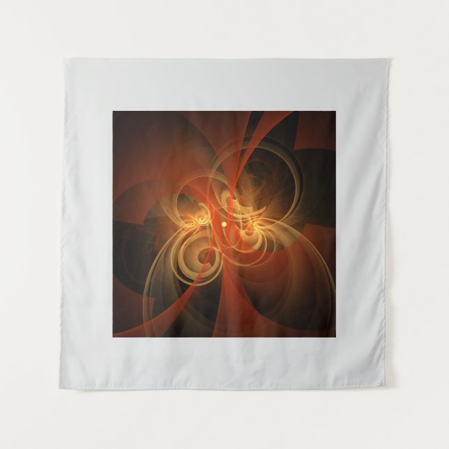 Morning Magic Abstract Art Tapestry (Front)