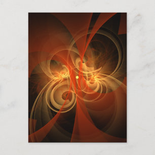 Morning Magic Modern Abstract Light Energy Art Postcard