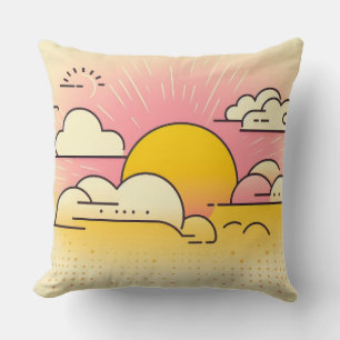 Morning Magic Sunrise Throw Pillow