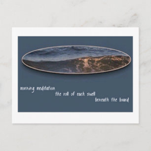 Morning Meditation Haiku Postcard
