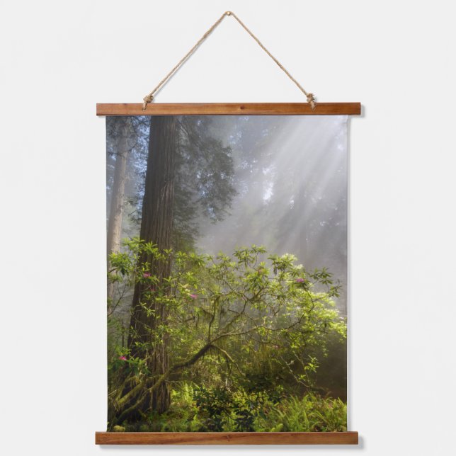 Morning Mist on Rhododendron Hanging Tapestry (Front)