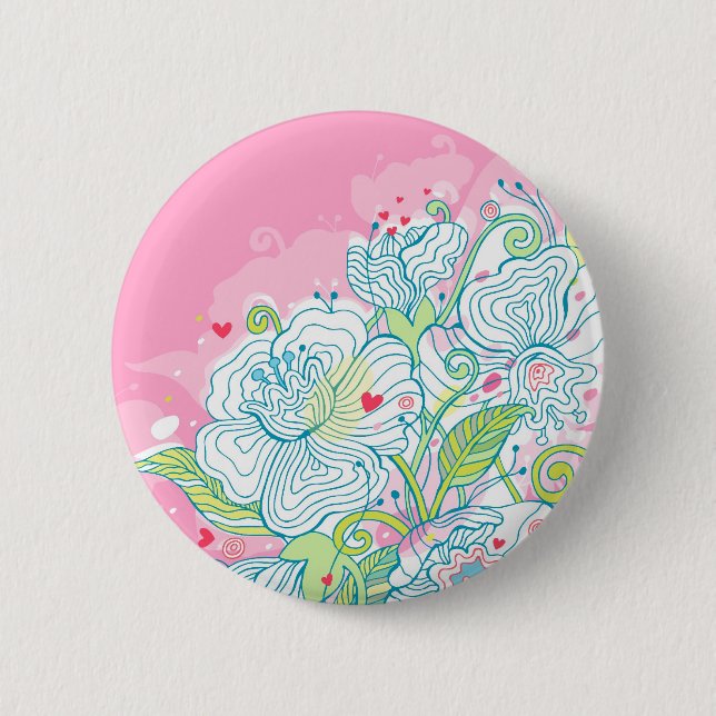 Morning Mist Over My Heart 2 Inch Round Button (Front)