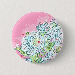 Morning Mist Over My Heart 2 Inch Round Button