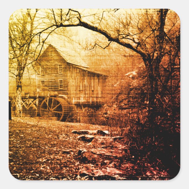 Morning Mist  Square Sticker (Front)