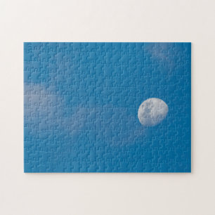 Morning Moon   Zambia, Africa Jigsaw Puzzle