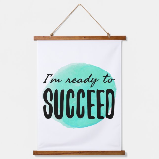 morning motivational and inspirational quotes  hanging tapestry (Front)