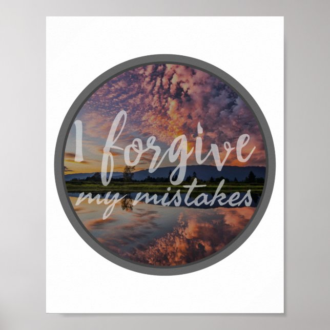 morning motivational quotes for self acceptance poster (Front)