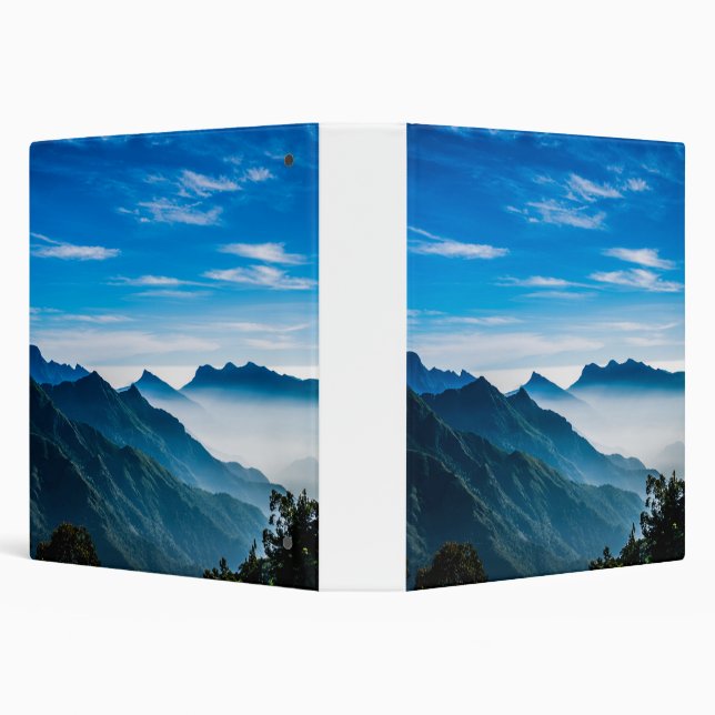 Morning Mountains Mist Landscape Binder (Background)