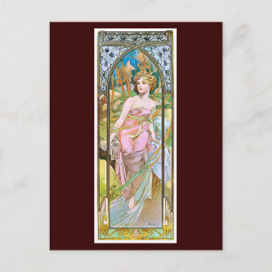 Morning, Mucha Postcard