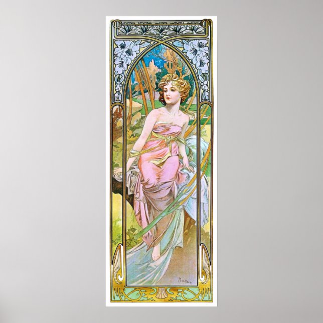 Morning, Mucha Poster (Front)