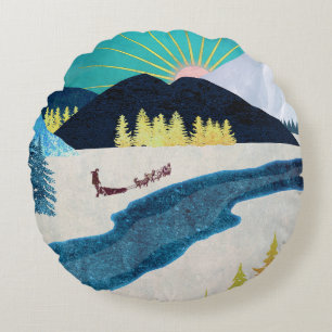 Morning Musher Round Pillow