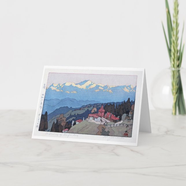 Morning of Darjeeling, Hiroshi Yoshida Card (Front)