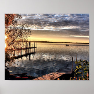 Morning on Lake Monona Poster