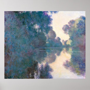 Morning on the Seine: Claude Monet Impressionist Poster