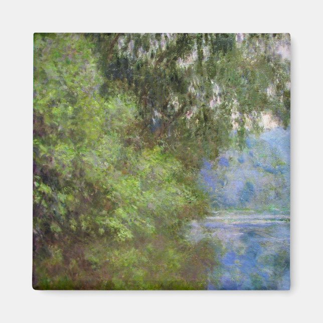 Morning on the Seine near Giverny Claude Monet Magnet (Front)