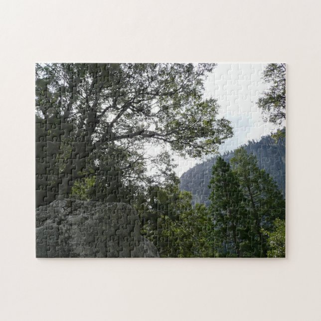 Morning on the Trail to Vernal Falls in Yosemite Jigsaw Puzzle (Horizontal)