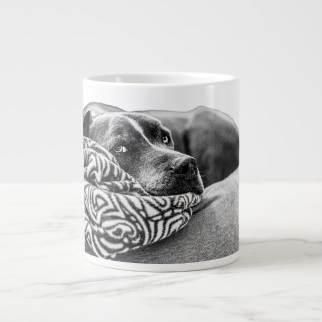 Morning Pause – Quiet Comfort Large Coffee Mug (Front)