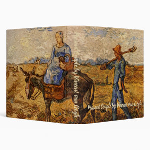 Morning, Peasant Couple by Vincent van Gogh Binder