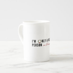 Morning Person on December 25th, Fun Christmas Bone China Mug