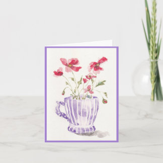 Morning Poppies Greeting Card