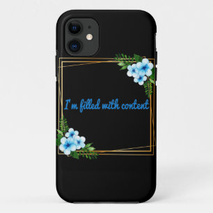 Morning positive vibes affirmations iPhone 11 case