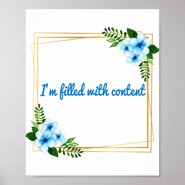 Morning positive vibes affirmations poster (Front)